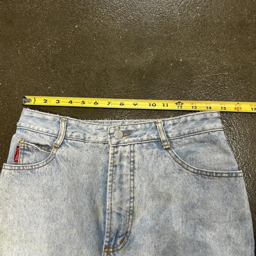 High Waist Jeans Womens Small Light Wash Distressed Ripped Denim Mom Pants - Picture 4 of 7